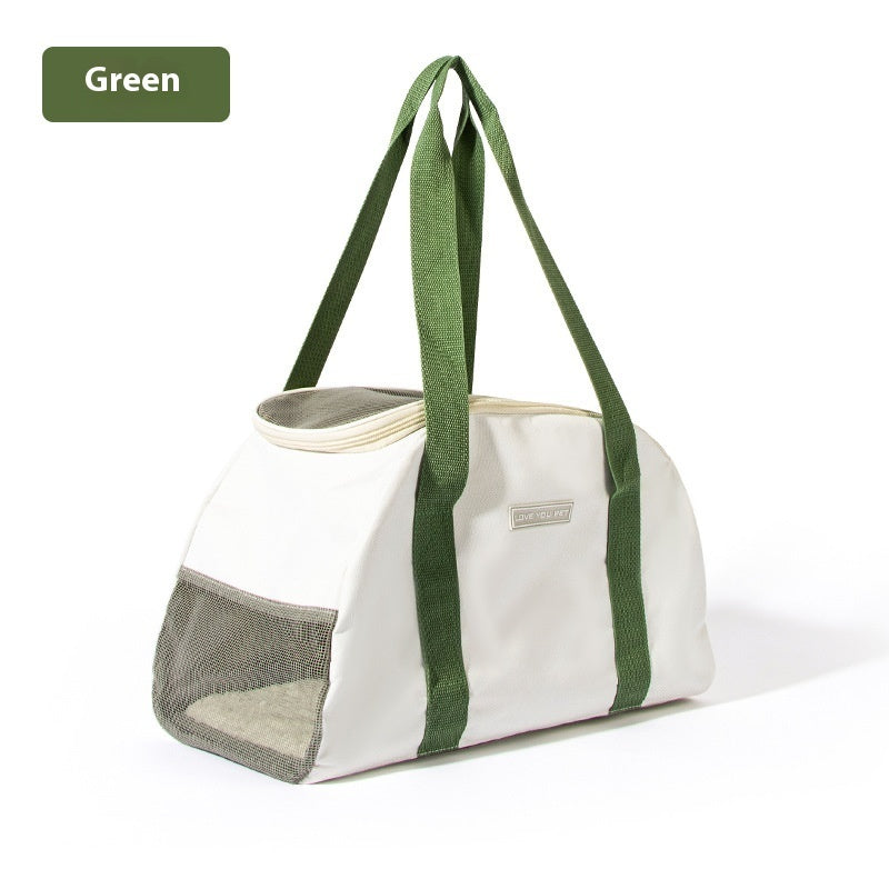 Ein-Schulter Katzentasche – Atmungsaktiv, Leicht & Waschbar