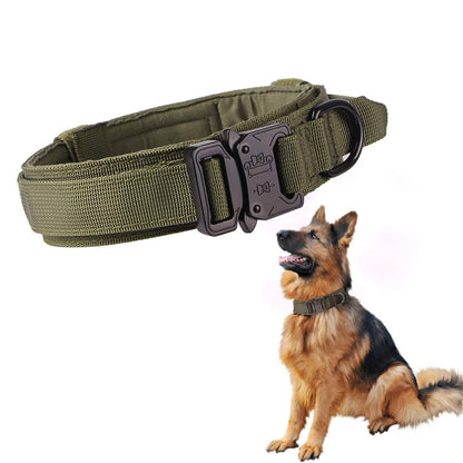 Taktisches Hundehalsband mit Leine – Verstellbar