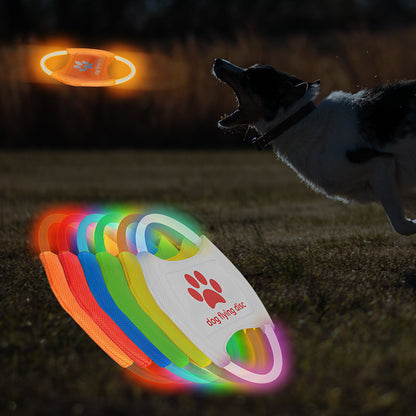 Leuchtender Hunde-Frisbee – Wiederaufladbar